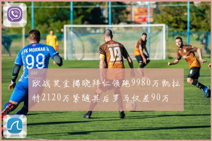 欧战奖金揭晓拜仁领跑9980万凯拉特2120万紧随其后罗马仅差90万
